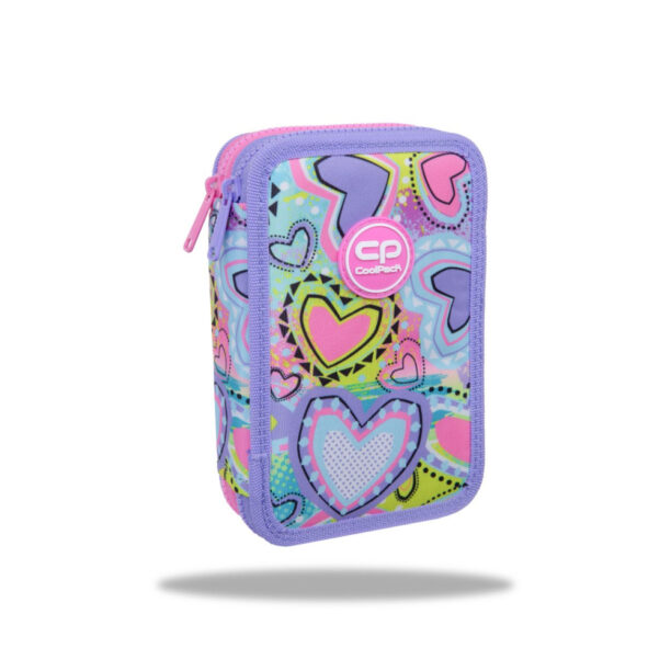 Ученически несесер с пособия Coolpack Jumper 2 Pastel Hearts цена