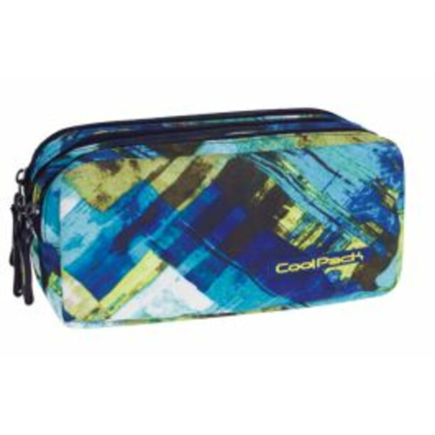 Ученически несесер с три ципа CoolPack Primus Blue marble цена