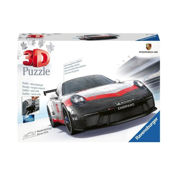 3D пъзел Ravensburger от 108 части - Porsche GT3 Cup