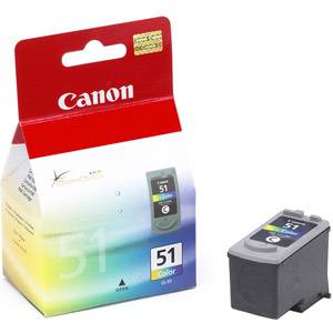 CANON CL-51 Colour Ink Cartridge - PIXMA IP2200/6210D/62200D/ MP 150/170/450 - (0618B001)