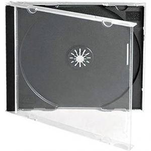 CD-BOX Единични с черен трей (cd box black)