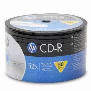 CD-R HP (Hewlett Pacard) 80min./700mb. 52X - 50 бр. в целофан(Printable)