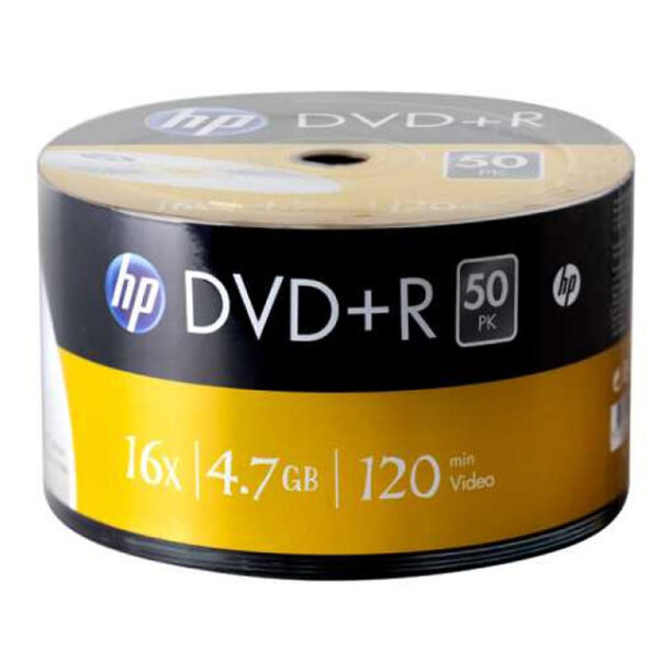 DVD+R HP (HEWLETT PACARD) 120MIN./4.7GB. 16X - 50 БР. В ЦЕЛОФАН