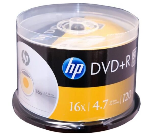 DVD+R HP (Hewlett Pacard) 120min./4.7Gb. 16X  - 50 бр. в шпиндел