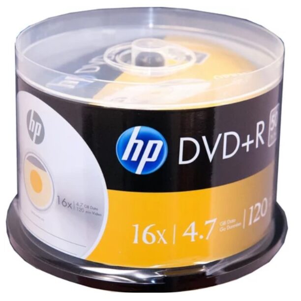 DVD+R HP (Hewlett Pacard) 120min./4.7Gb. 16X  - 50 бр. в шпиндел