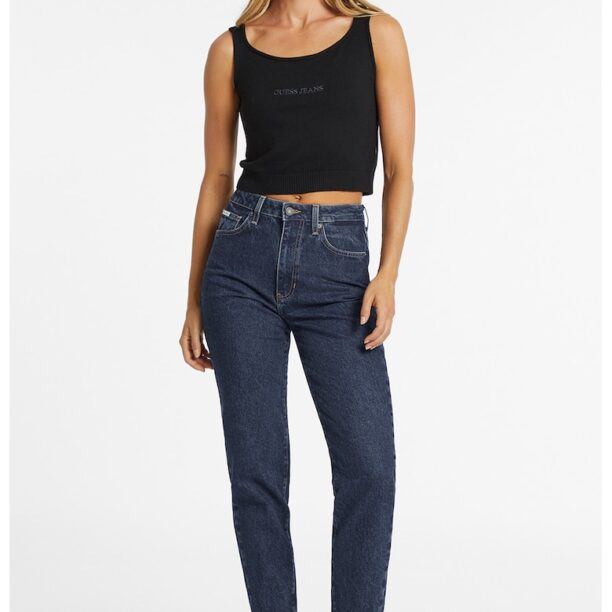 GUESS - Скъсени дънки Mom-Fit GUESS JEANS