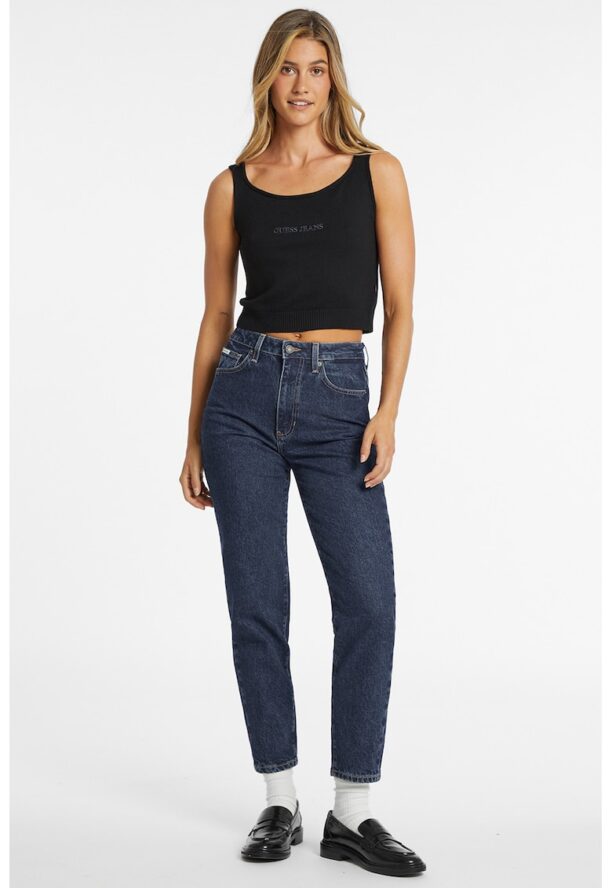 GUESS - Скъсени дънки Mom-Fit GUESS JEANS