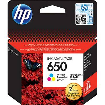 HP 650 Tri-color Ink Cartridge - CZ102AE