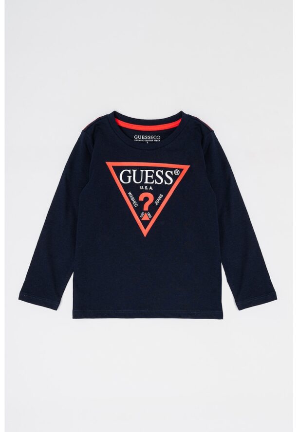 Блуза от органичен памук с лого GUESS