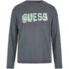 Блуза с овално деколте и лого GUESS