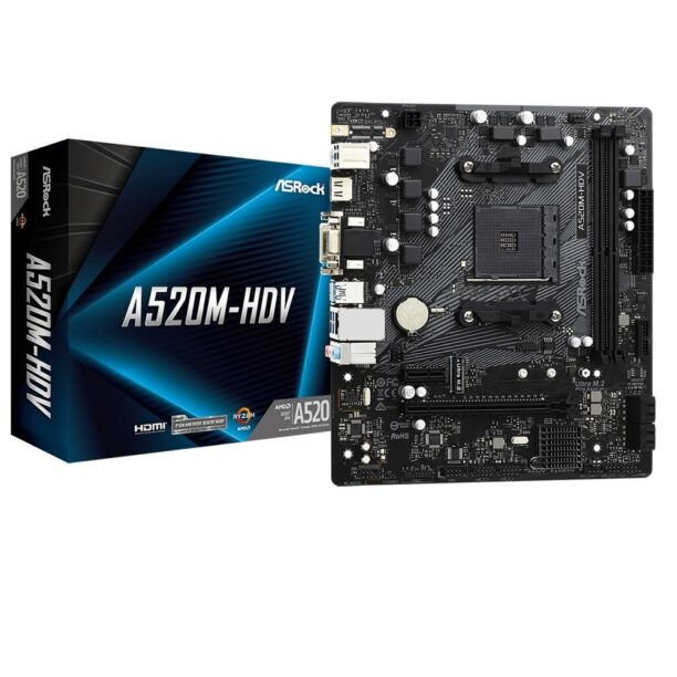 Дънна платка ASRock A520M-HDV