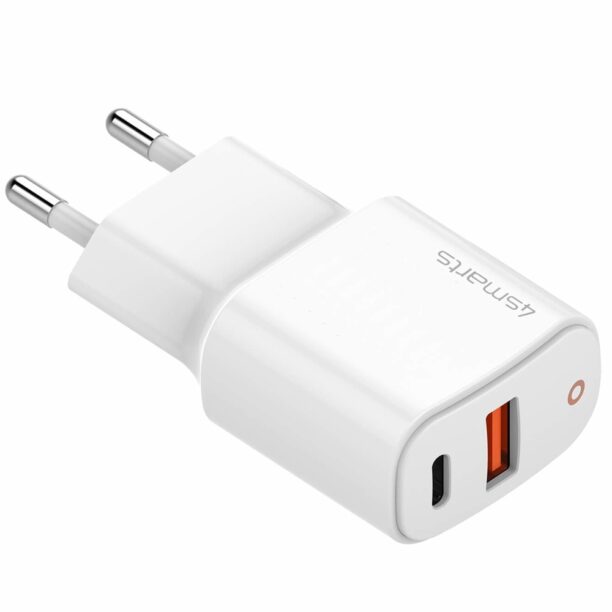 Зарядно устройство 4smarts Wall Charger DoublePort 20W with Quick Charge and PD (468580)