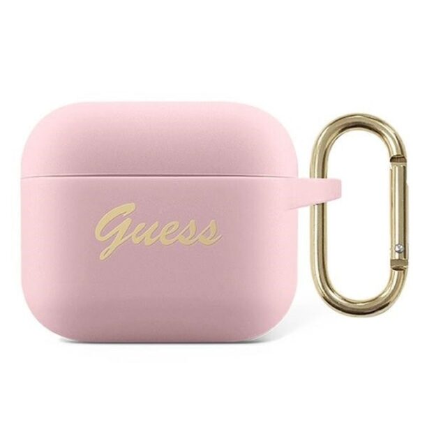 Защитен калъф Guess AirPods 3 Silicone Vintage Script Case