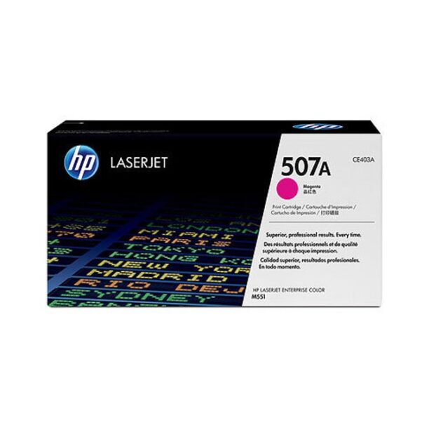 КАСЕТА ЗА HP COLOR LASER JET Enterprise 500/M551 - /507A/ - Magenta - P№ CE403A - заб.: 6000 брой копия цена