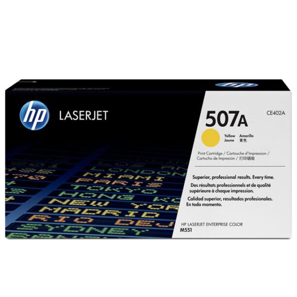 КАСЕТА ЗА HP COLOR LASER JET Enterprise 500/M551 - /507A/ - Yellow - P№ CE402A - заб.: 6000 брой копия цена