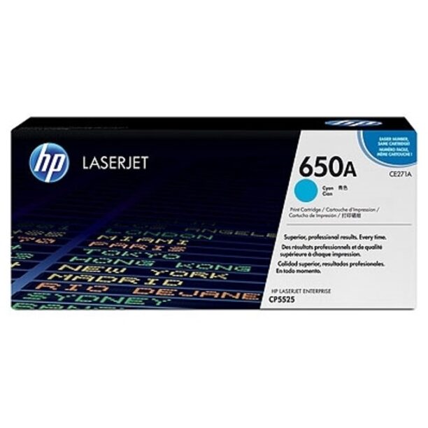 КАСЕТА ЗА HP Color LaserJet CP5520 - Cyan - 650A - P№ CE271A - заб.: 15 000k цена