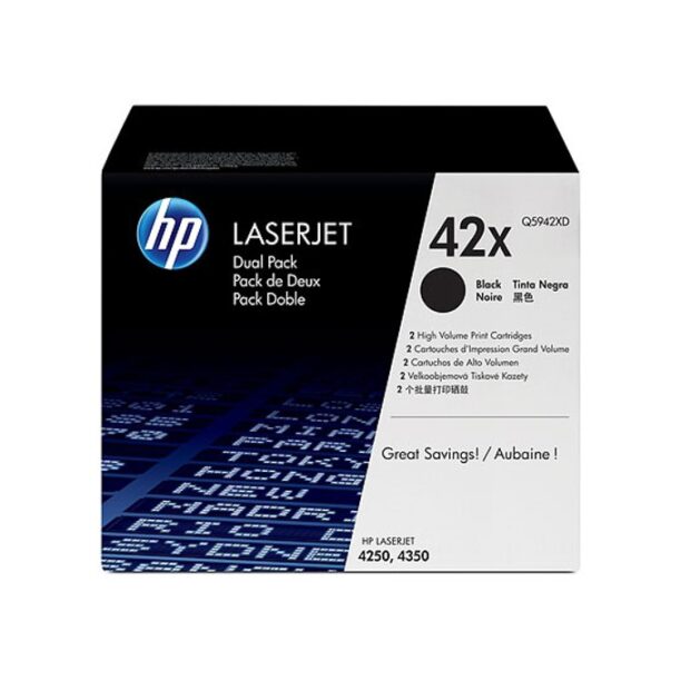 КАСЕТА ЗА HP LASER JET SMART PRINT 4250/4350 - Twin pack - P№ Q5942XD - заб.: 2x20000k цена