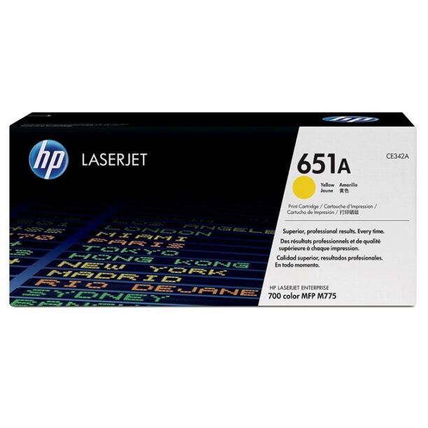 КАСЕТА ЗА HP LaserJet Enterpise 700/ MFP M775 - Yellow - 651A - P№ CE342A - заб.: 16 000k цена