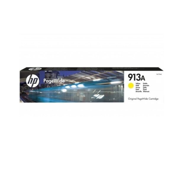 КАСЕТА ЗА HP PageWide 352/377/Pro 452/477/P57750/P55250 - Yellow - 913A - P№ F6T79AE - заб.: 3000 брой копия цена