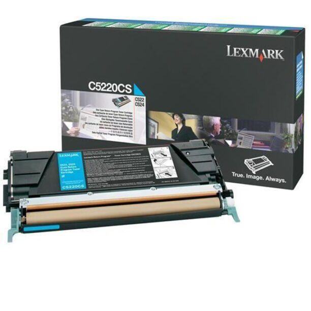 КАСЕТА ЗА LEXMARK OPTRA C 522/524/530/532/534 - Cyan - Return program cartridge - P№ C5220CS - заб.: 3000k цена