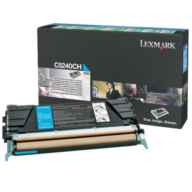 КАСЕТА ЗА LEXMARK OPTRA C 524 - Cyan - Return program cartridge - P№ C5240CH - заб.: 5000k цена