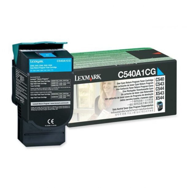 КАСЕТА ЗА LEXMARK OPTRA C 540 series/X540 series - Cyan - Return program cartridge - P№ C540A1CG - заб.: 1000k цена