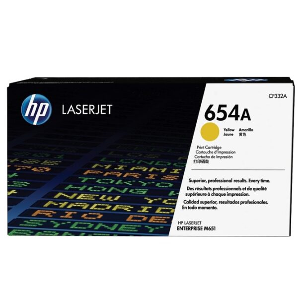 КАСЕТА ЗА LaserJet Enterprise M651 - Yellow - 654A - P№ CF332A - заб.: 15 000k цена