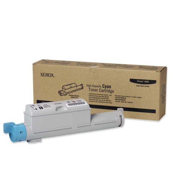 КАСЕТА ЗА XEROX Phaser 6360 - Cyan - P№ 106R01218 - заб.: 12000k цена