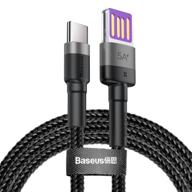 Кабел Baseus Cafule Quick Charge USB-C Cable (CATKLF-PG1)