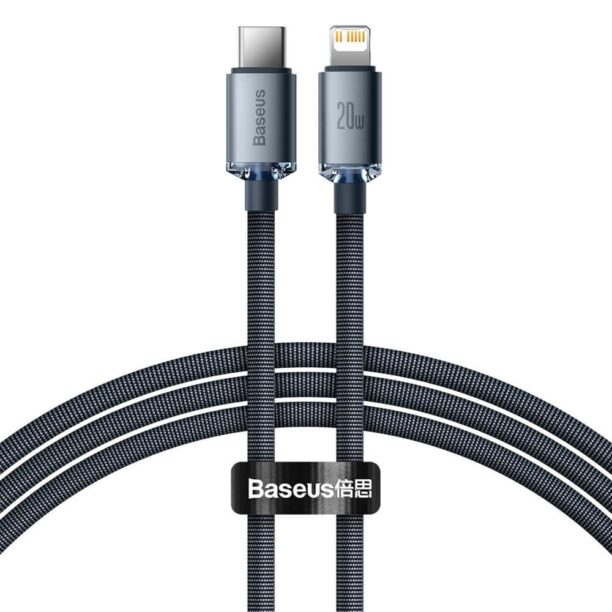 Кабел Baseus Crystal Shine USB-C to Lightning Cable (CAJY000201)