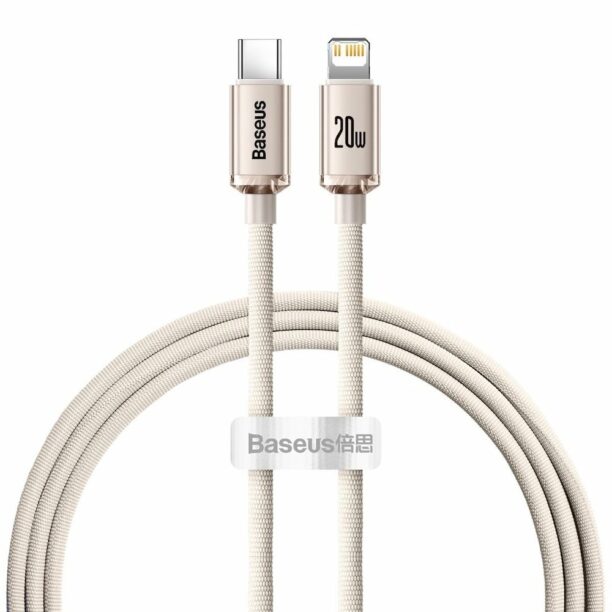 Кабел Baseus Crystal Shine USB-C to Lightning Cable (CAJY001304)