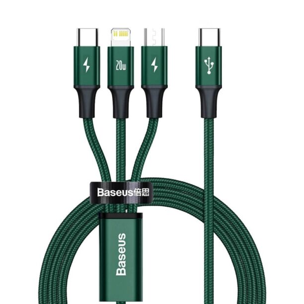 Кабел Baseus Rapid 3-in-1 USB Cable (CAMLT-SC06)