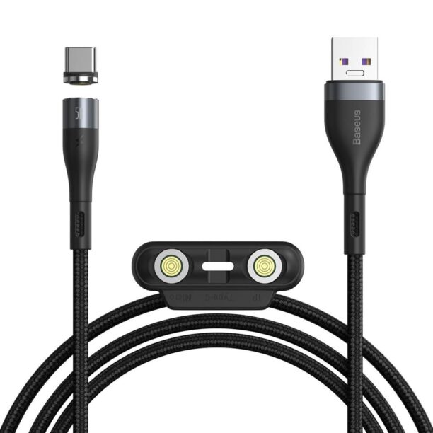 Кабел Baseus Zinc Magnetic Safe Fast Charging Data Cable (CA1T3-BG1)