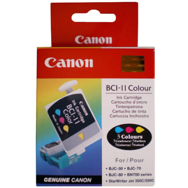 Касета CANON BJ-30/BJC-50/70/80/BN700 series - Color - BCI-11 - заб.: 3x2ml. цена