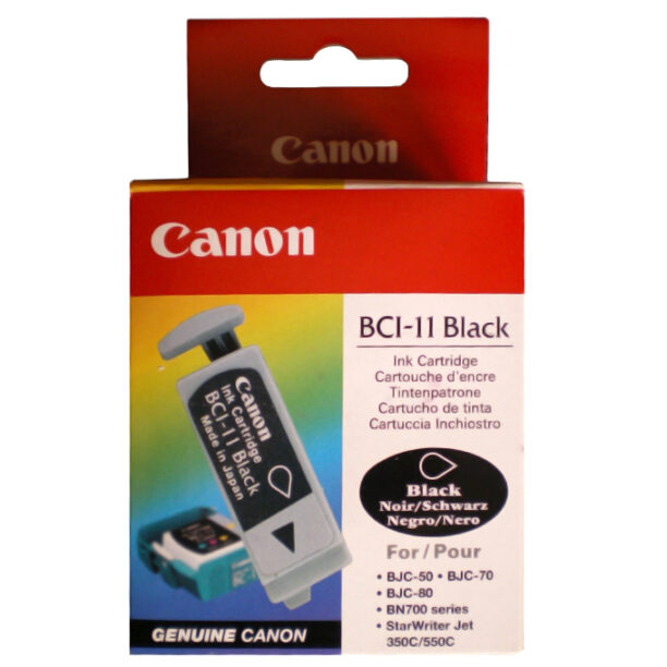 Касета CANON BJ BJC-50/70/80 - Black - BCI-11 - заб.: 3x9ml. цена