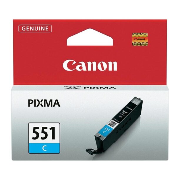 Касета CANON PIXMA IP7250/iP8750/iP8750/iX6850/MG5450/MG6350/MG6450/MG6650/MG7150/MG7550/MX725/MX925 - Cyan ink tank - CLI-551C - P№ 6509B001 - заб.: 300p цена