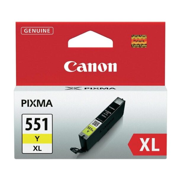 Касета CANON PIXMA IP7250/iP8750/iP8750/iX6850/MG5450/MG6350/MG6450/MG6650/MG7150/MG7550/MX725/MX925 - Yellow ink tank - CLI-551XLY - P№ 6446B001 - заб.: 650p цена