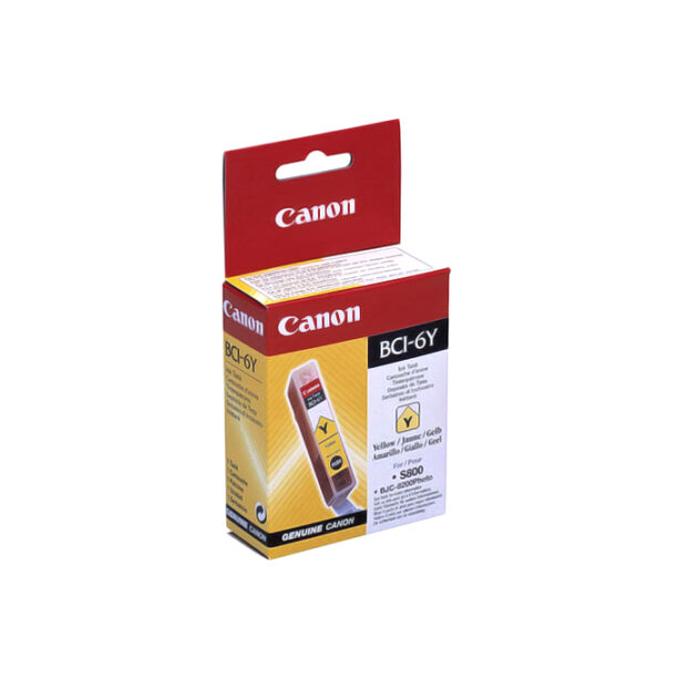 Касета CANON iP 3000/4000/5000/6000/8500/i860/900/9100/S800/900/9000/BJC-8200 - Yellow - BCI-6Y - заб.:280 pages. цена