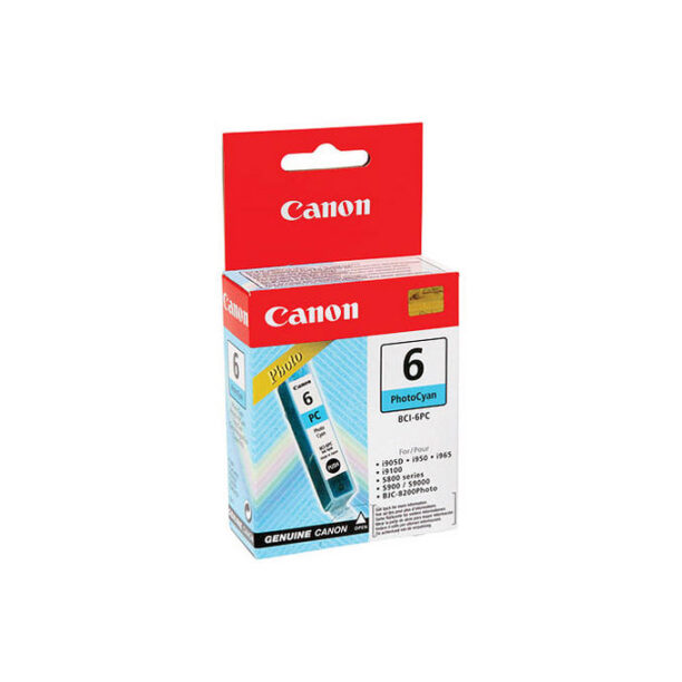 Касета CANON iP6000/8500/i900/9100/S800/900/9000/BJC-8200 - Photo cyan - BCI-6PC - P№BEF-3261300 - заб.: 280 pages. цена