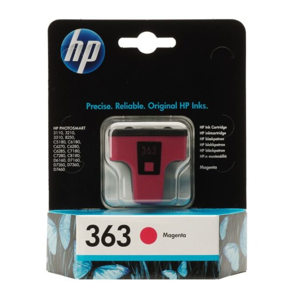 Касета HEWLETT PACKARD PS3110/3210/3310/D6160/D7160/D7260/D7360/D7460/PSC5180/C6180/C6270/C6280/C6285/C7180/C7280/C8180/PS8250 - Magenta /363/ - P№ C8772EE - заб.: 3.5ml цена