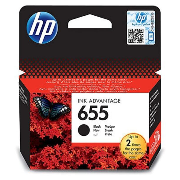 Касета HP Deskjet ink advantage 3525/4615/4625/5522/6525 - Black - (655) - P№ CZ109AE - заб.: 550 к. цена