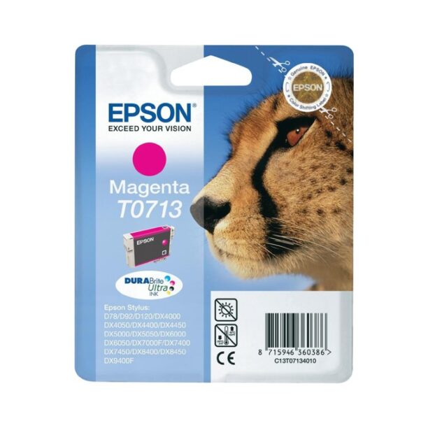 Касета ЗА EPSON D78/DX4000/DX4050/DX500DX5050/DX6000/DX6050/DX7000F - Magenta - P№ C13T071340 - заб.: 5.5ml. цена