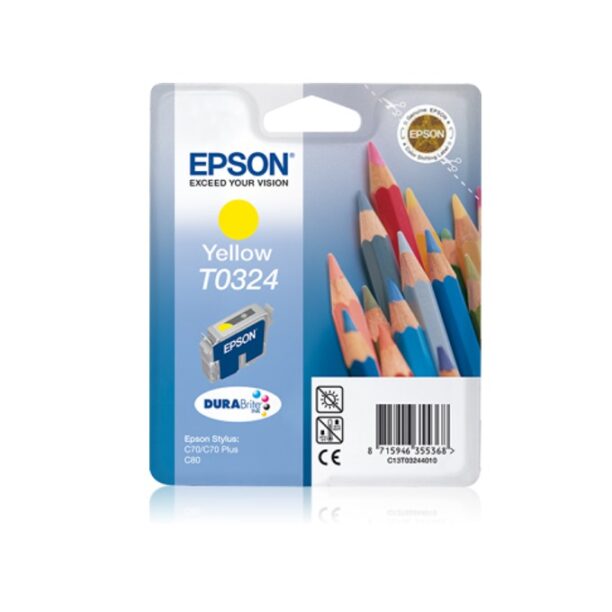 Касета ЗА EPSON STYLUS C 70/C80 - Yellow - P№ C13T03244010 цена