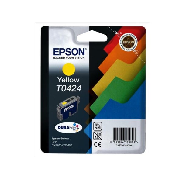 Касета ЗА EPSON STYLUS C 82/CX5100/CX5200 - Yellow - P№ C13T04244010 цена