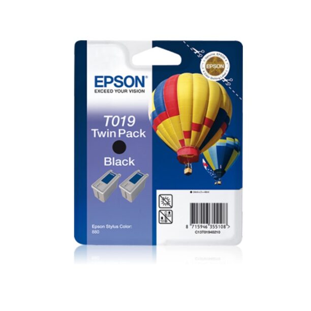 Касета ЗА EPSON STYLUS COLOR 880/ 880TR - Black twin pack - P№ C13T01940210 цена