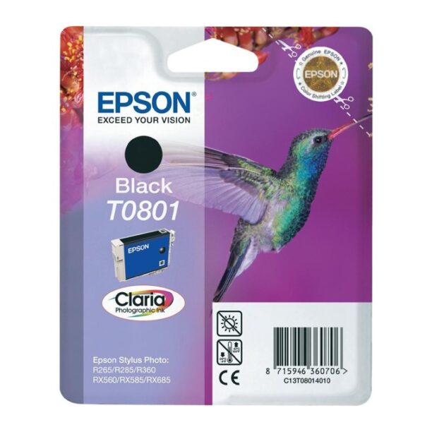 Касета ЗА EPSON STYLUS PHOTO R 265/R285/R360/RX560 - Black - P№ C13T08014010 цена