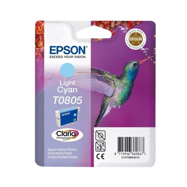 Касета ЗА EPSON STYLUS PHOTO R 265/R285/R360/RX560 - Light cyan - P№ C13T08054010 цена