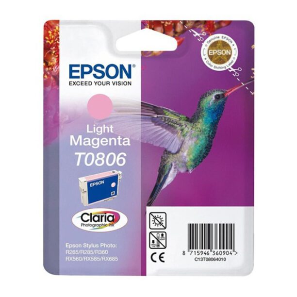 Касета ЗА EPSON STYLUS PHOTO R 265/R285/R360/RX560 - Light magenta - P№ C13T08064010 цена