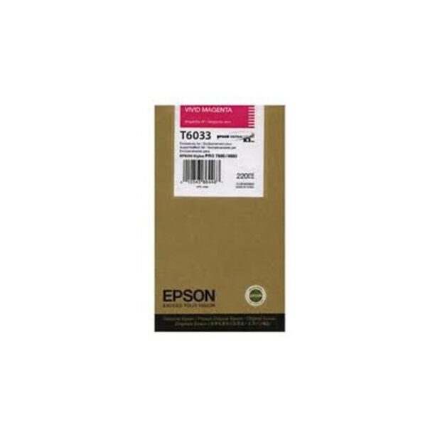 Касета ЗА EPSON STYLUS PRO 7880/9880 - T603 - Vivid Magenta - P№ C13T603300 - 220 ml цена