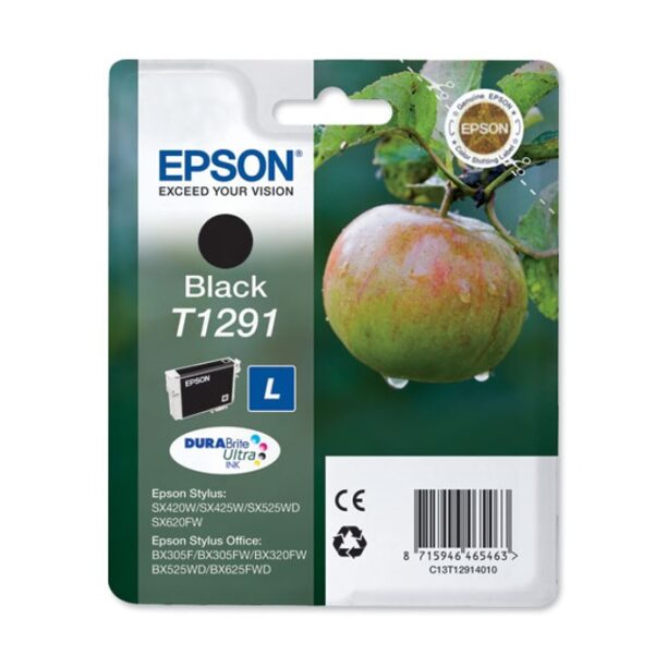 Касета ЗА EPSON STYLUS SX425W/SX525WD/BX305F/BX320FW/BX625FWD - Black - P№ C13T12914011 - заб.: 11.2ml. цена